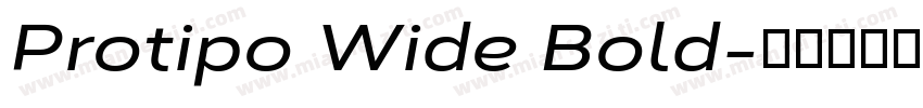Protipo Wide Bold字体转换